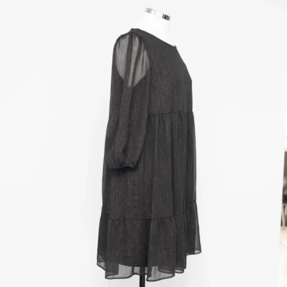 Calvin‎ Klein. Sheer Empire Waist Mini Dress.